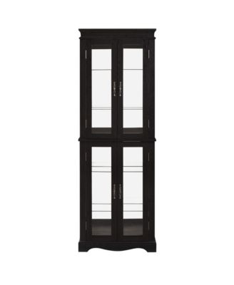 Exquisite Six-Tier Display Cabinet with Illuminated Showcase