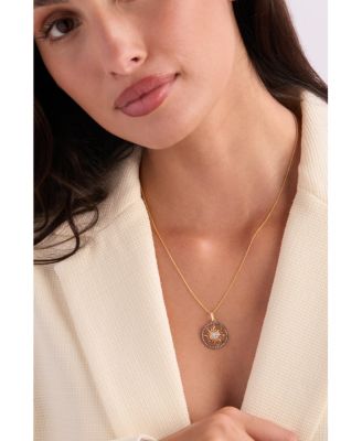 Nude Diamond & Chocolate Diamond Pendant Necklace (1/2 ct. t.w.) in 14k Honey Gold