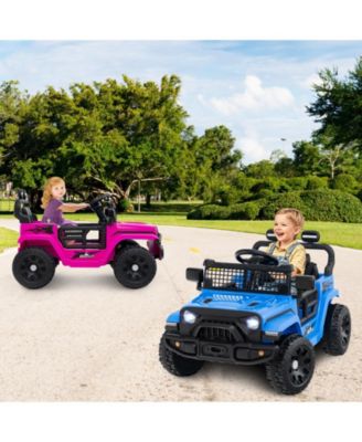 Kids Ride on Car Truck 12V Battery Powered Electric Vehicle w/ Foldable Mirrors