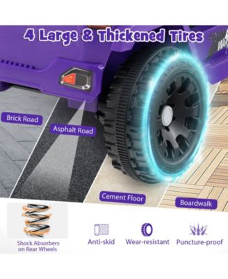 Kids Ride on Car Truck 12V Battery Powered Electric Vehicle w/ Foldable Mirrors