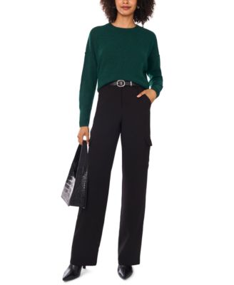 Women's Cozy Crewneck Long-Sleeve Extend-Shoulder Sweater