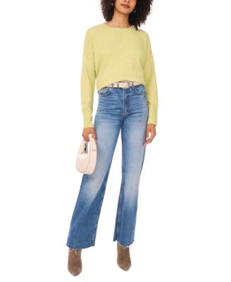 Cozy Long Sleeve Extend Shoulder Sweater