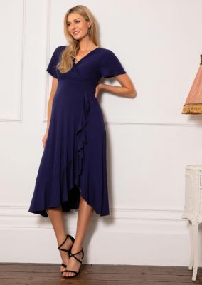 Maternity Waterfall Midi Dress