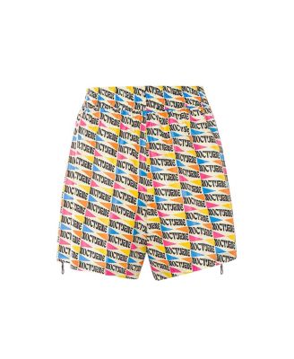 Women's Zipper Detailed Patterned Mini Shorts