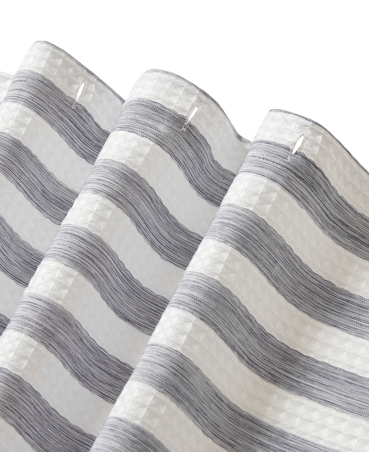 Madison Park Ariana Ombre Waffle Shower Curtain, 72" X 72" In Multi