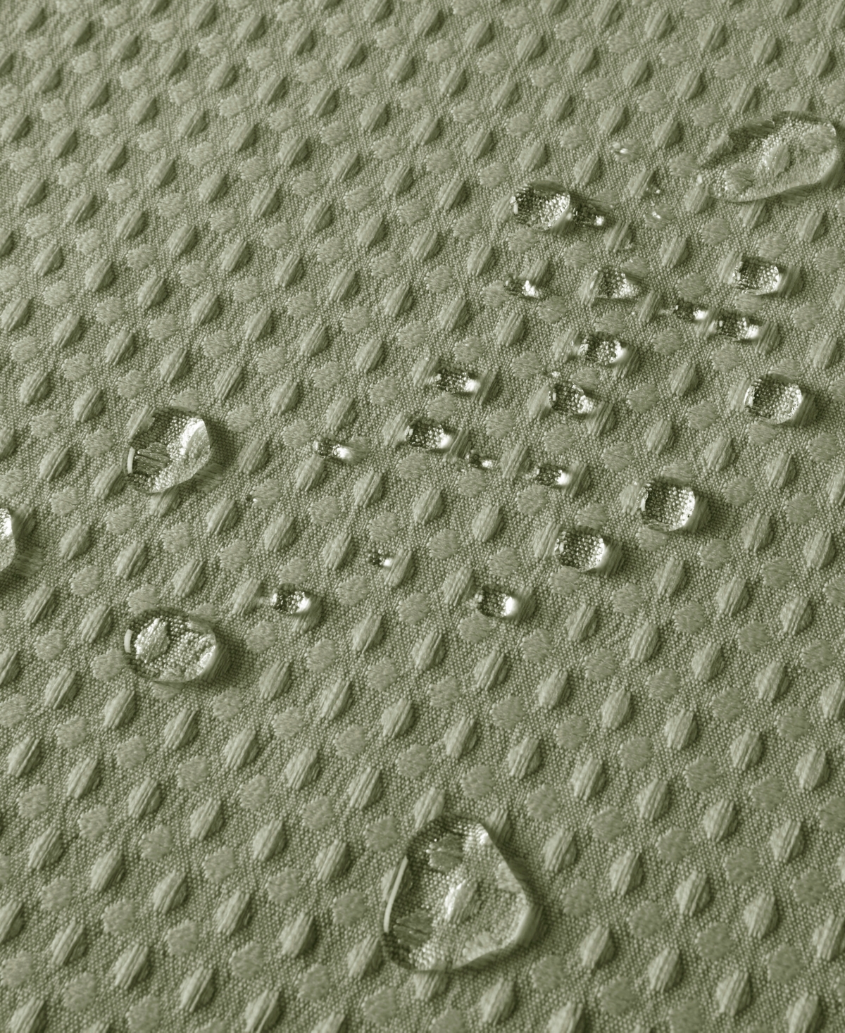 Madison Park Arbor Waffle Shower Curtain, 72" X 72" In Green