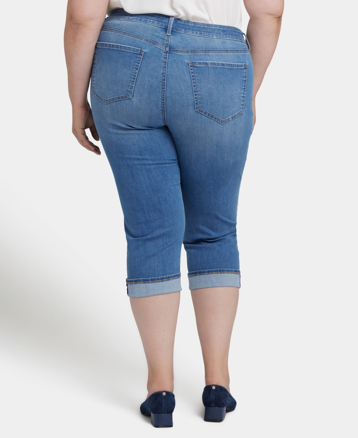 Nydj Plus Marilyn Straight Crop Jeans