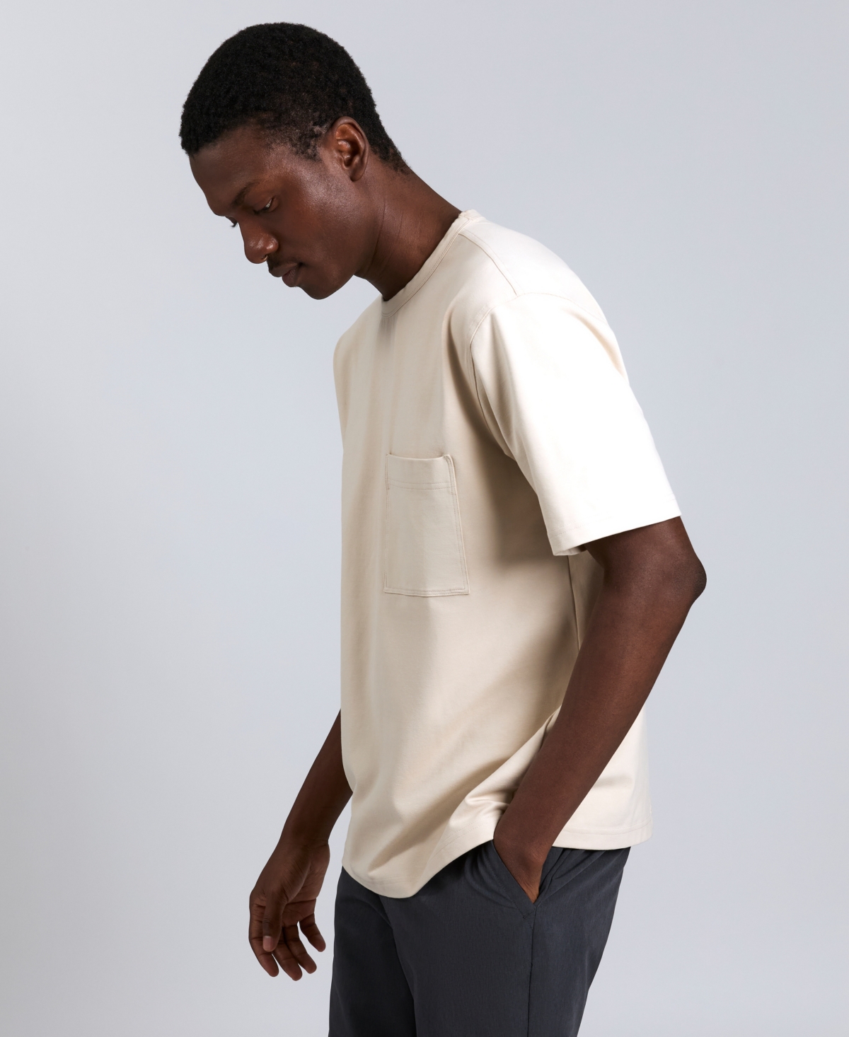 Kenneth Cole Men's Short Sleeve Oversized T-shirt In White