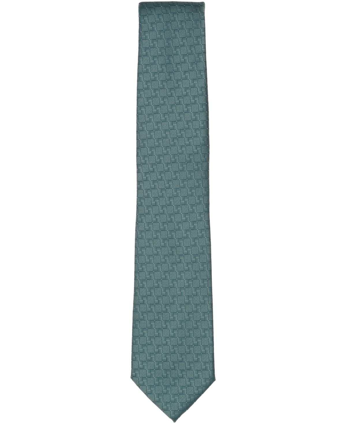 Perry Ellis Portfolio Men's Draughton Geo-pattern Classic Tie In Green