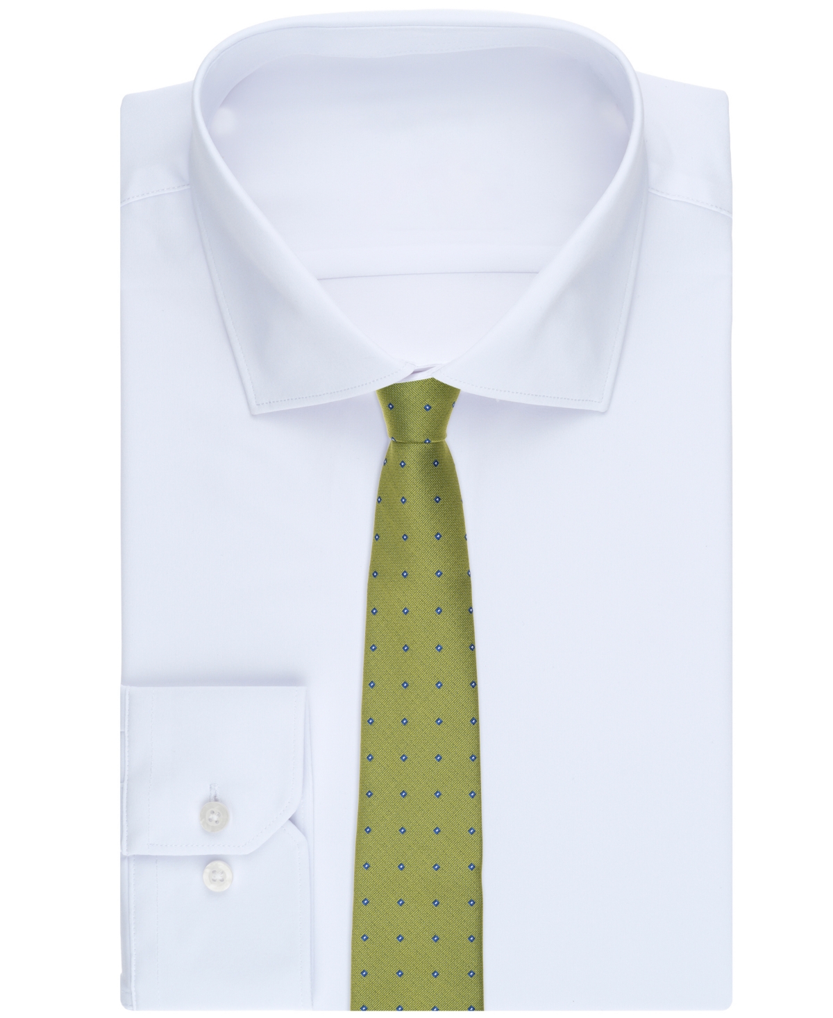 Club Room Men's Landcaster Neat Pattern Tie, Macy's Exclusive In Green