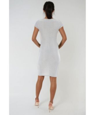 Women's Milan Metallic T-Shirt Midi Dress