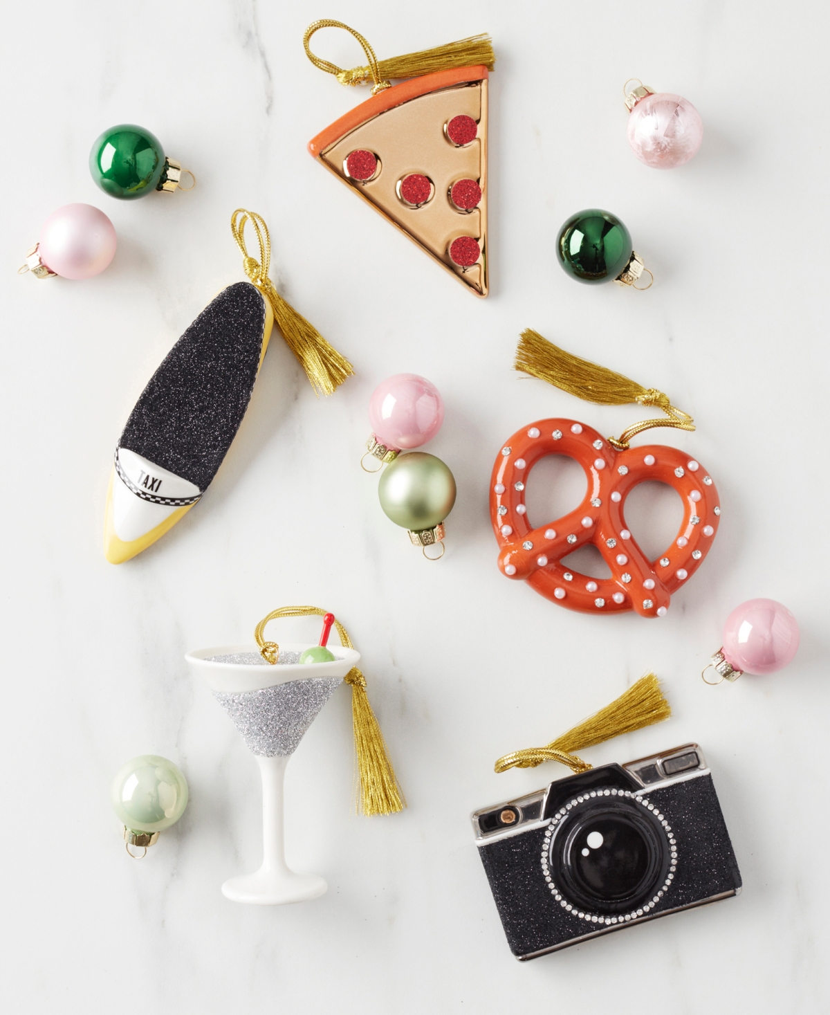 Kate Spade Be Jolly Camera Ornament In Black