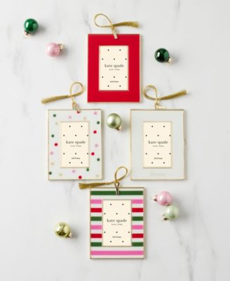 Kate Spade Be Jolly Mini Frame Ornament, Dot