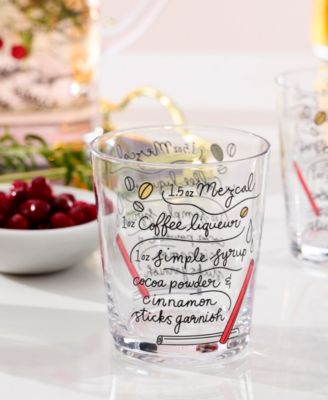 Kate Spade Make Merry Double Old Fashioned Glasses, Set of 4
