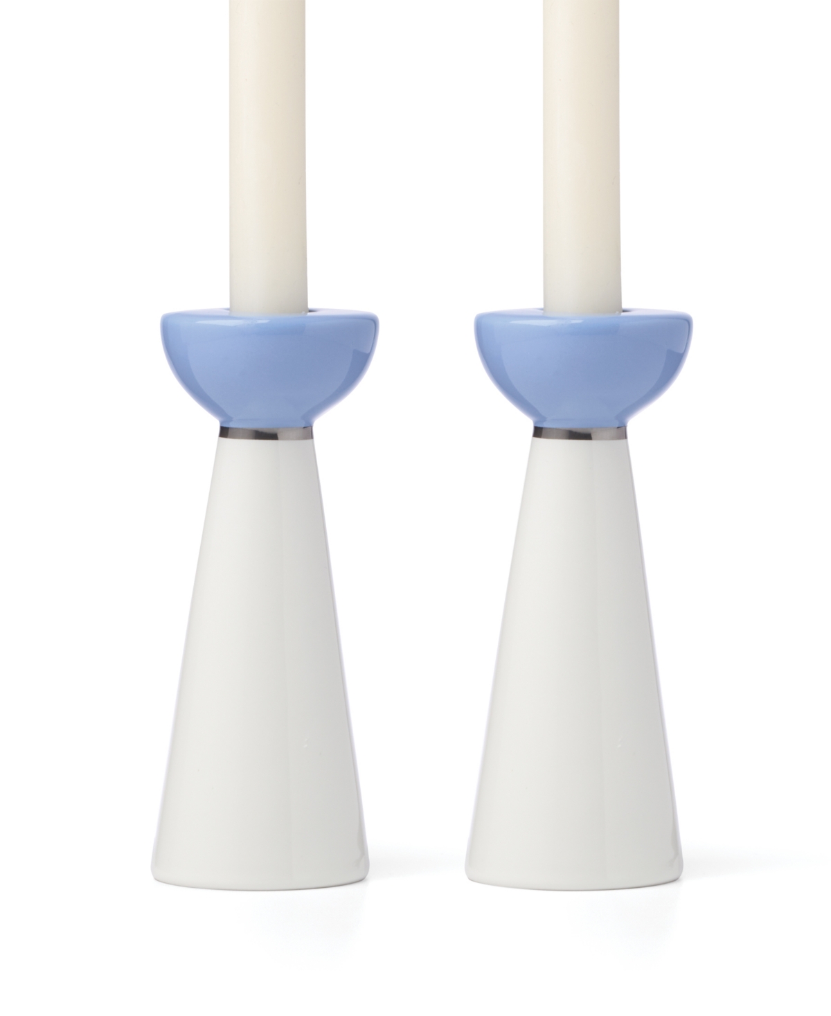 Kate Spade Oak Street Candlestick Holders, Set Of 2 In Multi