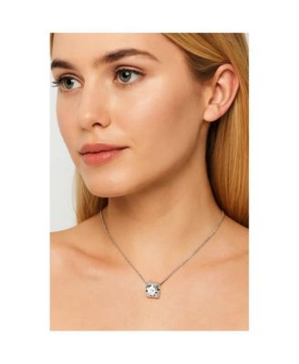 Cubic Zirconia Heart Pendant Necklace