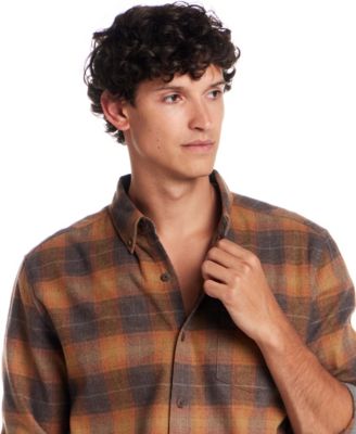 Men's Button Front Flannel Shirt