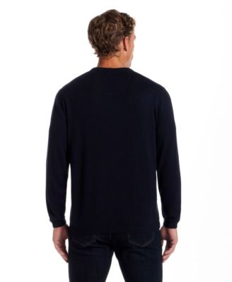 Men's Cotton Cashmere Holiday V-Neck Sweater