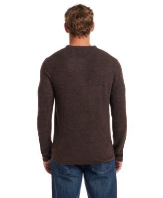 Men's Soft Touch Ribbed Henley Sweater