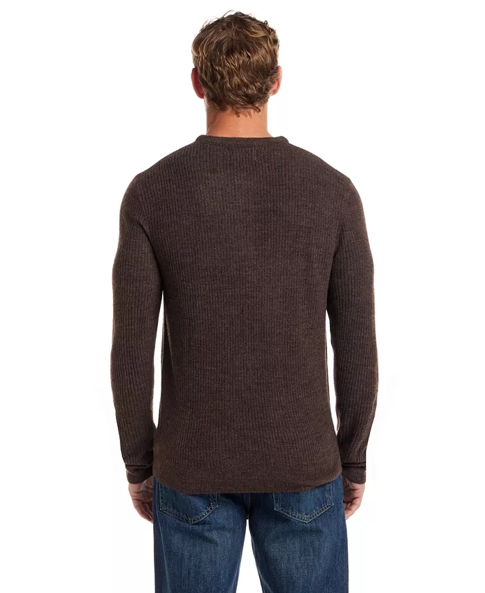 Men's Soft Touch Ribbed Henley Sweater - thumbnail 8