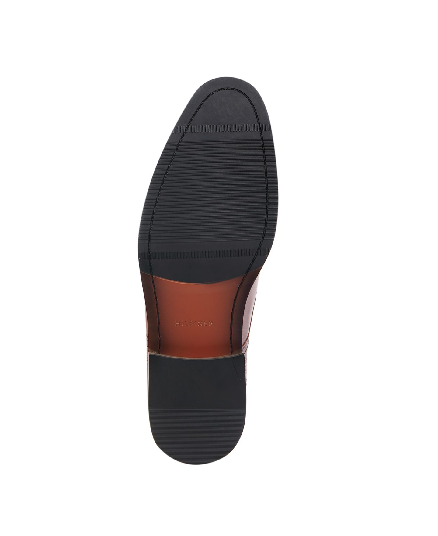 Мужские туфли Tommy Hilfiger Bramie Leather Casual Derby, цвет: Средний коричневый кожаный — фото 5