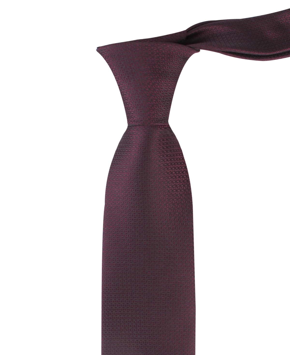 Calvin Klein Men's Lily Micro Geometric Tie In Burgundy