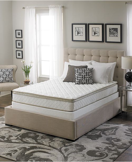 Sleep Trends Davy 10" Wrapped Coil Pillow Top Firm Mattress, Quick Ship