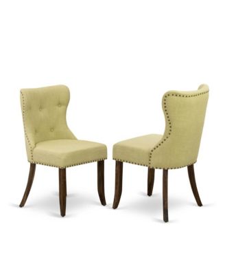 5-Piece Dining Set with Rectangular Table and Button Tufted Linen Chairs