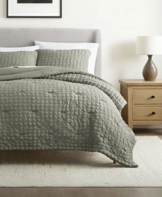 Textured Seersucker Box 3-Pc. Comforter Set, Full/Queen