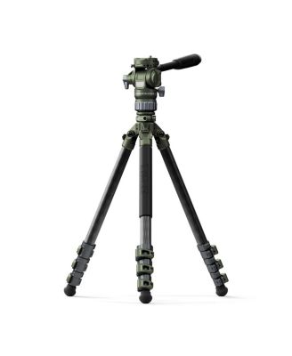  Travel Video Fluid Head with 3-Stage Carbon Fiber Tripod Legs