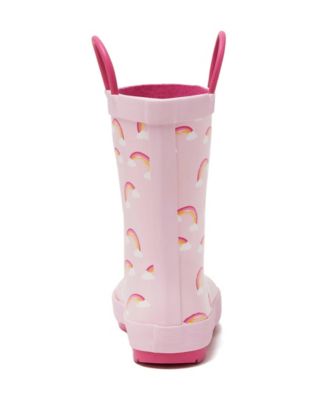 Kids Pull On Splash Rubber Rain Boots