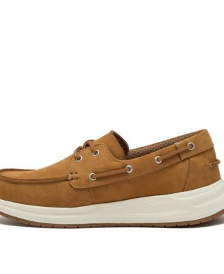 Men's Comfort Leather Slip On Boat Shoes