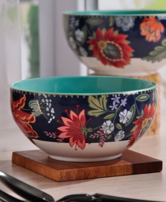 Chintz 12-Pc. Dinnerware Set, Service For 4