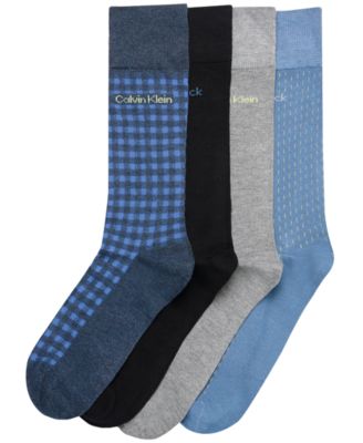 Men's 4-Pack Dress Crew Socks