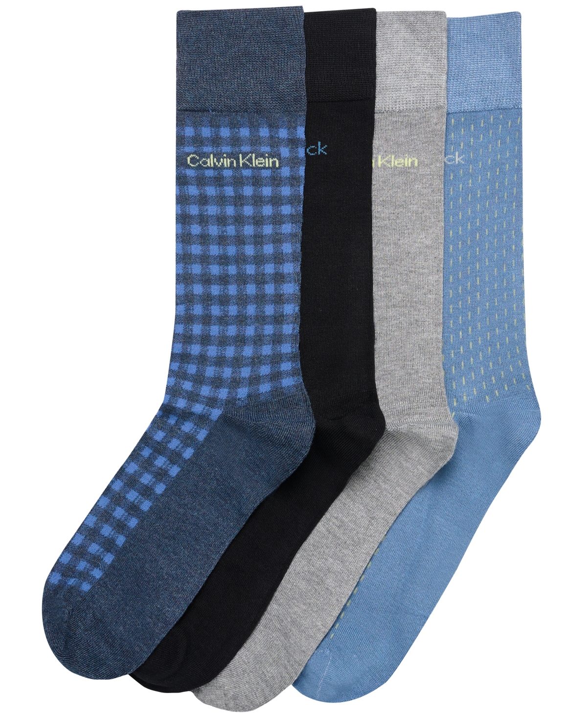 Calvin Klein Men's 4-Pack Dress Crew Socks