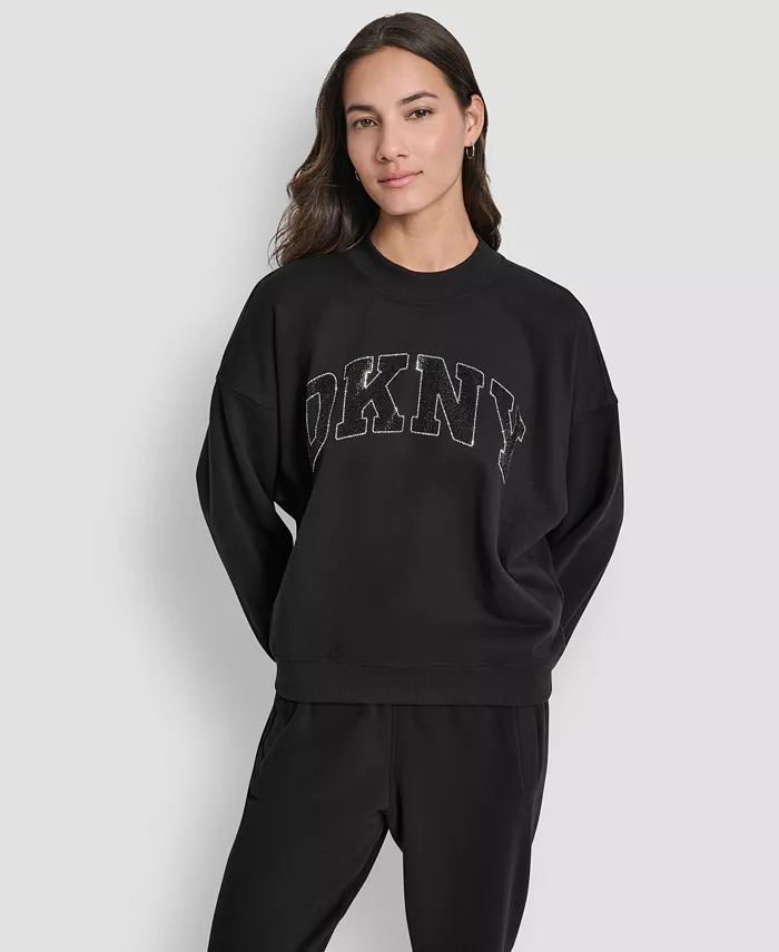 Women's Exploded Rhinestone Varsity Logo Sweatshirt - thumbnail 6