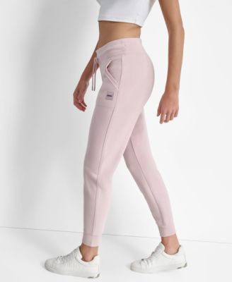 Women's Tonal Logo Patch Rib Trim Side Pockets Jogger