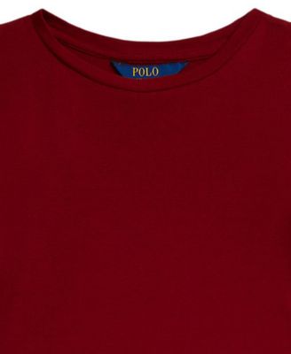 Girls 7-16 Long Sleeves Ruffled Ribbed Dress