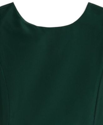 Girls' 7-16 Balloon Sleeve Taffeta Dress