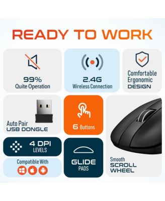 S8 Optical Wireless Mouse, 6 Buttons, 3 DPI Levels (DMS8-WB)