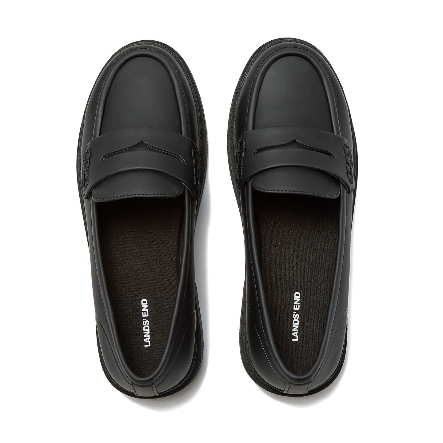 Женские туфли Lands' End All Weather Slip On Penny, цвет: Чёрный — фото 2