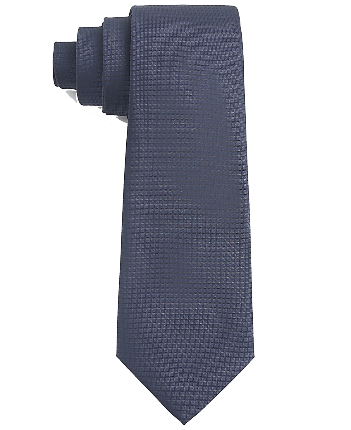 Tom Baine Men's Classic Micro Grid Tie In Blue