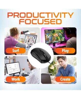 KB20 Big Button Computer Keyboard and Mouse Combo