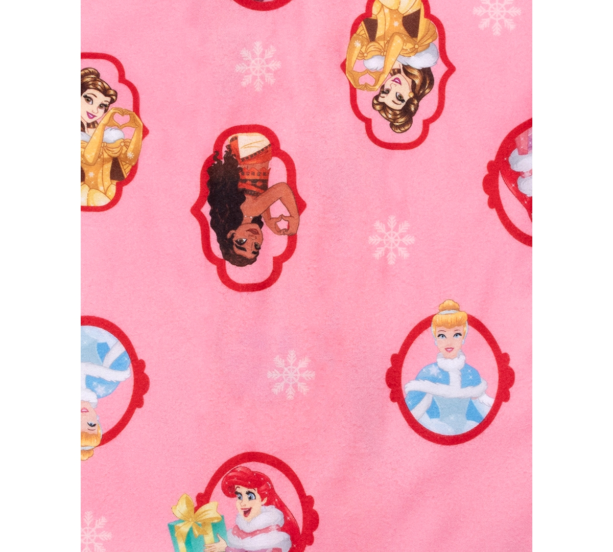 Ame Girls Toddler 2T-4T 2-Piece Disney Princess Printed Top and Pants Pajama Set