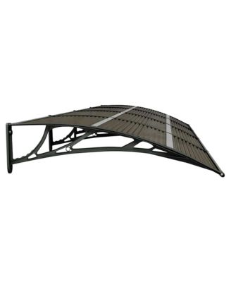 Door Canopy Black Polycarbonate, ABS, Aluminum Large Durable