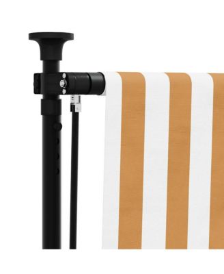 Outdoor Roller Blind Orange and White