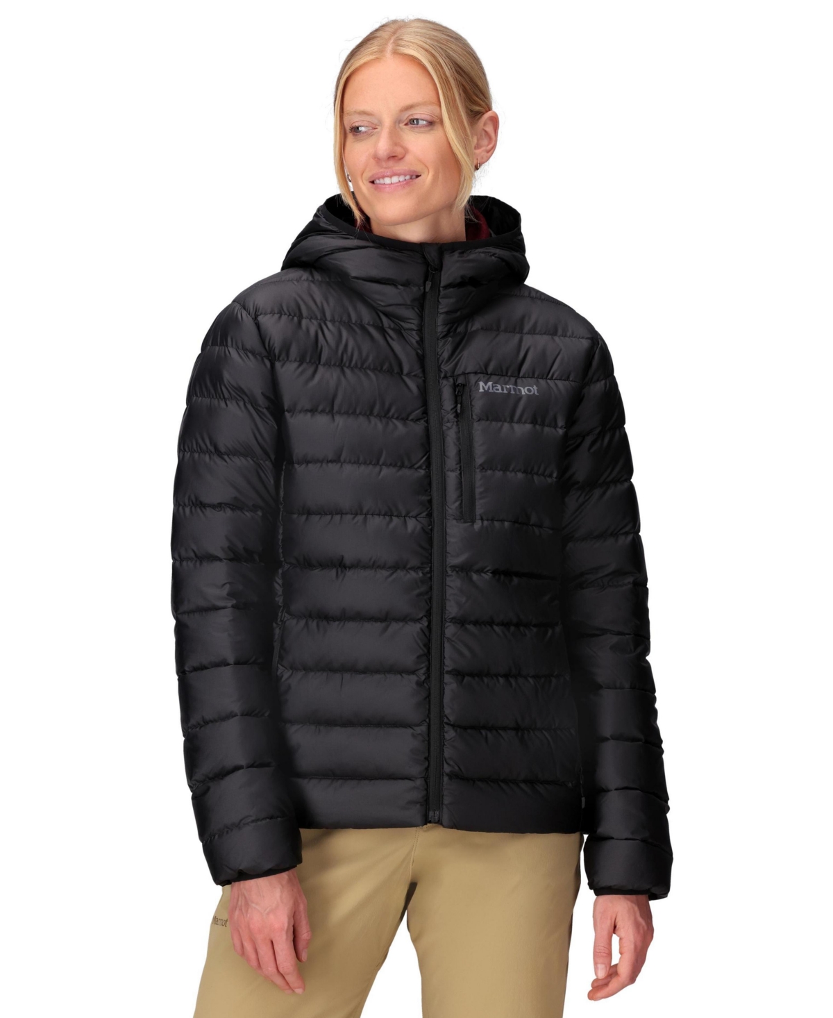 Marmot Women's Hooded Highlander Jacket In Black