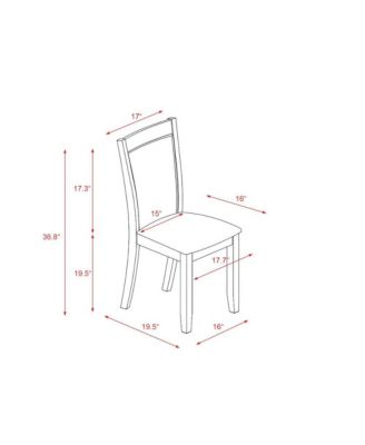 5-Pc Kitchen Table Set A Pedestal Wooden Table, 4 Light Tan Fabric Dining Chairs