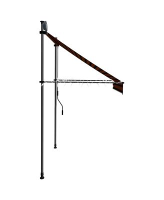 Retractable Awning Orange and Brown