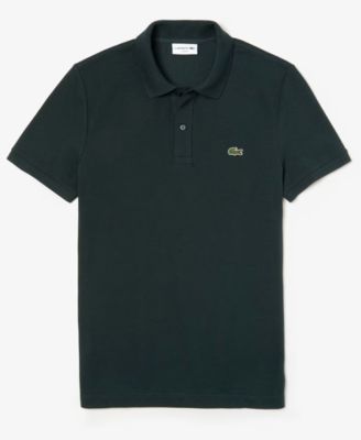 Men's Slim Fit Short Sleeve Ribbed Polo Shirt